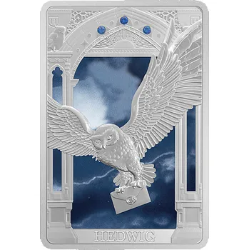 Stříbrná mince Harry Potter™ - Hedwig (Hedvika) (Magical Creatures) 1 Oz 2023 Color PROOF - (3.)
