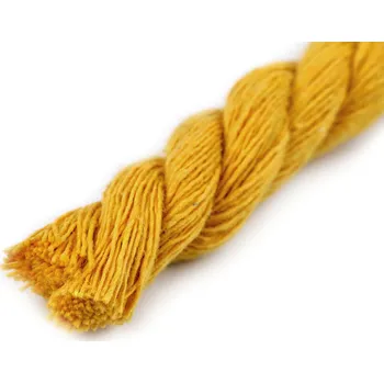 Galanterie Bavlněná šňůra kroucená Ø12 mm macrame