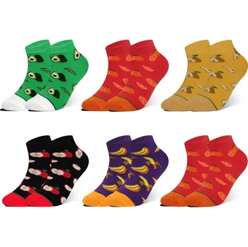 Dámské ponožky PESAIL Dámské kotníkové ponožky s ovocným designem CW426 6 párů Velikost: 35-38