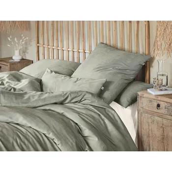 Povlečení IRISETTE IRISETTE luxusní saténové povlečení FLORENZ 8466-30 GREEN 140x200,70x90