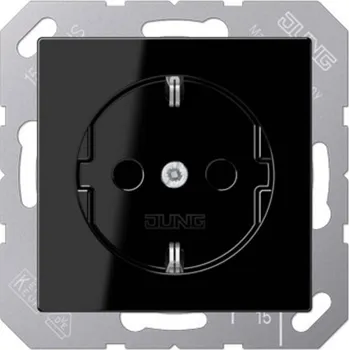 Elektrická zásuvka Jung 1násobné vestavný zásuvka černá A1520SW 1 ks