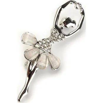 Náramek Brož baletka, malé, 1 crystal