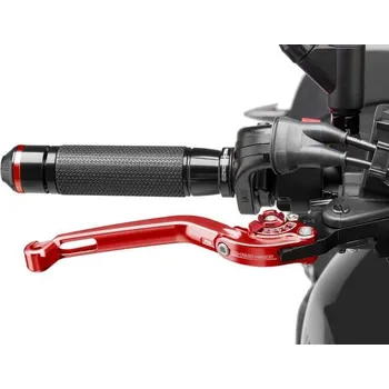 Páčka brzdy bez adaptéru PUIG 160RR skládací červená/červená