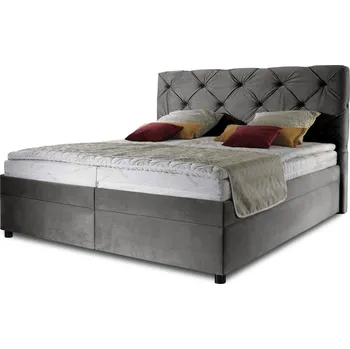 Postel Postel ND Palladio Boxspring 160x200cm světlešedá