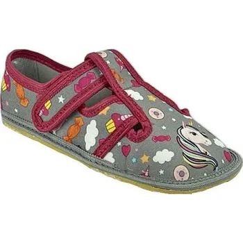 Chlapecké bačkory barefoot bačkory s jednorožcem Raweks Zuzia 12B velikost 33