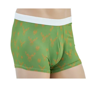 Boxerky Pánské boxerky TETRAO s mysliveckým motivem - zelené s jeleny S