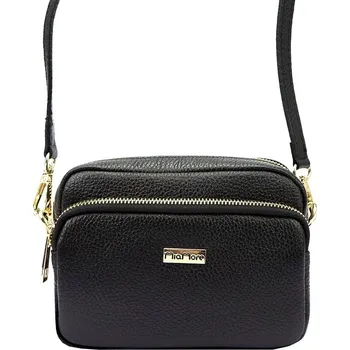 Kabelka Malá kožená černá crossbody kabelka Mia More no. 062
