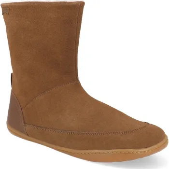 Dívčí obuv Barefoot zimní kozačky Camper - Peu Cami Rug hnědé Velikost: 30