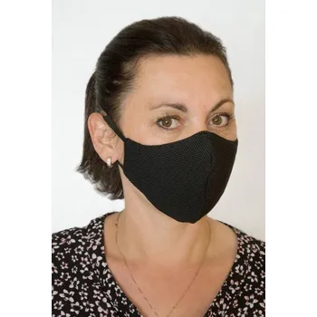 rouška Ochranná rouška se stříbrem - maska - dvouvrstvá - černá - 11
