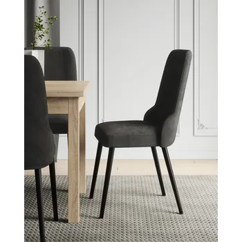 Jídelní židle Nábytek PEGAS s.r.o. Čalouněná židle RODOS 83 Černá