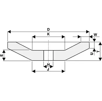 Brusný kotouč Tyrolit T430034 | Brusný kotouč talířový 150/50x15/3x20-8x10x50 mm, 99BA60J9V32 (Z60)