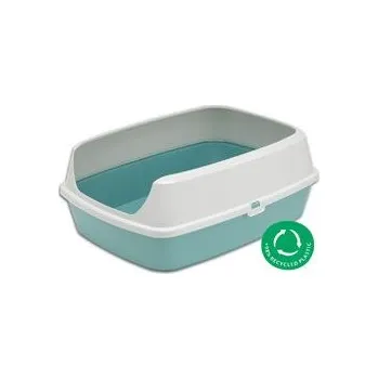 Toaleta pro kočku WC kočka MARYLOO 50 cm s vysokým okrajem, sv.modrá