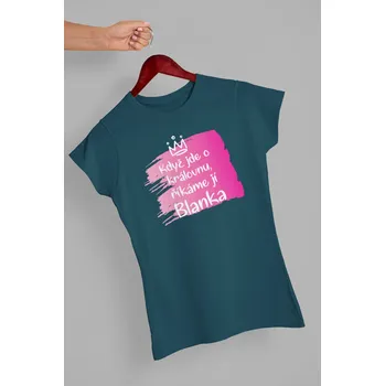 Dámské tričko Dámské tričko Blanka Barva: Petrolejová modrá, Velikost: 2XL