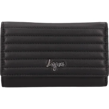 Peněženka Malá dámská kožená peněženka Lagen Annika - černá
