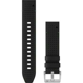 Řemínek na hodinky Garmin řemínek QuickFit 22, kožený, černý 010-13225-09 Šířka řemínku: 22