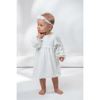 Dívčí šaty JAMIKS Dětské šatičky AGNES bílé Velikost: 86