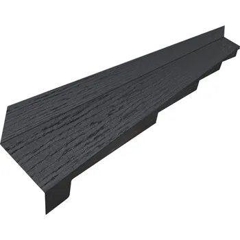 Střešní krytina BLACHOTRAPEZ Lemování ke zdi horní levá Maryna JÁNOŠÍK - plechová krytina BlachoTRAPÉZ PLADUR černá