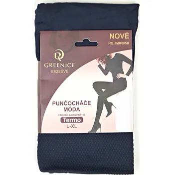 Dámské legíny Greenice Dámské termo punčocháče barev Velikost: L - XL, Barva: tmavě modrá