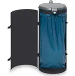 Odpadková nádoba z oceli, plastové víko, 120 litrů, antracitová