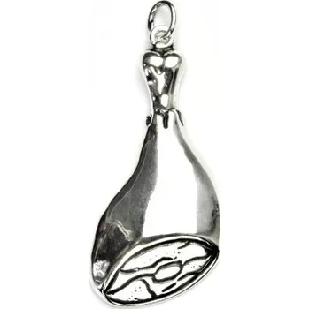 Přívěsek Stříbrný přívěsek kýta šunky - P351 (Stříbrná kýta šunky)