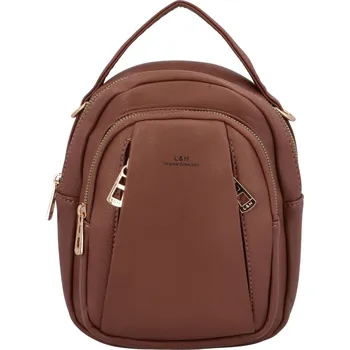 Kabelka Stylová dámská koženková malá crossbody Estrella , tmavě hnědá