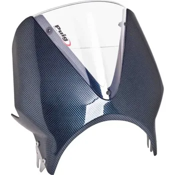 Plexi štít PUIG VISION 005CW karbonový vzhled/průhledný