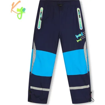 Chlapecké kalhoty Chlapecké šusťákové kalhoty, zateplené - KUGO DK7127, tmavě modrá Barva: Modrá tmavě, Velikost: 104