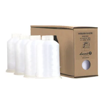 Nit Sada nití OVERLOCK chemlon v dárkovém balení (4x4000 m) barva 00200 bílá