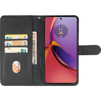 Pouzdro na mobilní telefon TVC WalletCase Motorola Moto G84 Barva: Černá
