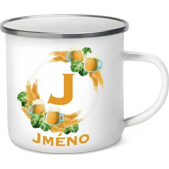 Plecháček - Pivní věnec s monogramem a jménem na přání