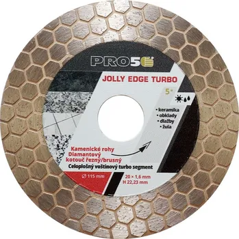 Řezný kotouč Kotouč řezný/brusný diamantový PRO5 - JOLLY-EDGE-TURBO 115 mm