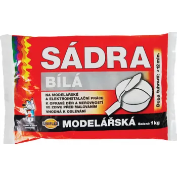 Sádra Sádra bílá, modelářská, 1 kg