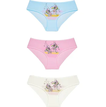 Dívčí kalhoty Donella kalhotky dětské 41115004 - 3ks - mix, 8/9 (Dívčí kalhotky Donella)