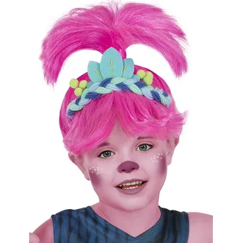 Karnevalová paruka Funiglobal - Paruka Poppy pro děti - Trolové 3 -