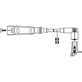 Zapalovací kabel zapalovací kabel, , 032905430G, BREMI, 111/50