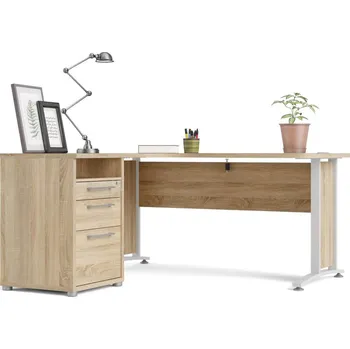 Psací stůl Nábytek PEGAS s.r.o. Psací stůl OFFICE 80400/44, Dub sonoma/Bílá