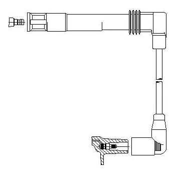 Zapalovací kabel zapalovací kabel, , N10418706, BREMI, 191/75