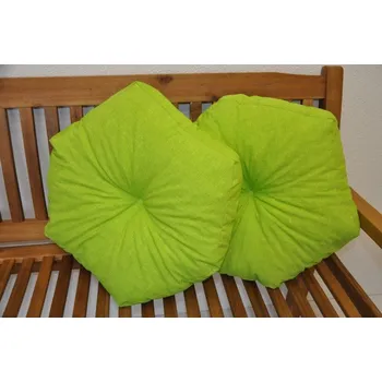 Podsedák Nábytek PEGAS Polštář hvězda světle zelený set 2 kusy