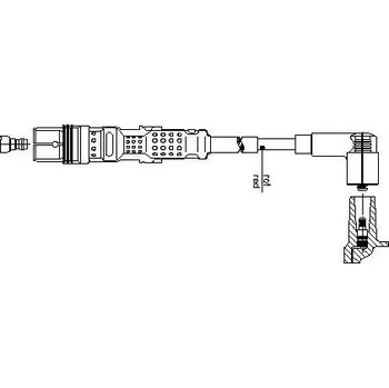 Zapalovací kabel zapalovací kabel, , 021905430CG, BREMI, 1A24E86