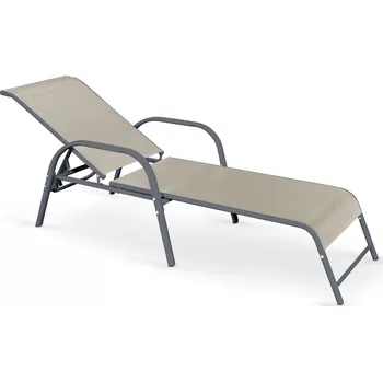 Zahradní lehátko Nábytek PEGAS s.r.o. Zahradní lehátko MOSLER, tmavě šedá