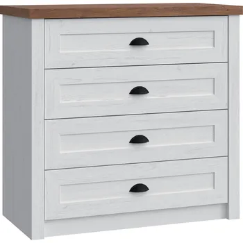 Komoda Nábytek PEGAS s.r.o. Komoda PROWANSJA K4, Borovice Andersen + Dub Lefkas