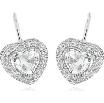 Náušnice Zlatnictví U Kostela Dámské náušnice bílá srdíčka 1162 776449944