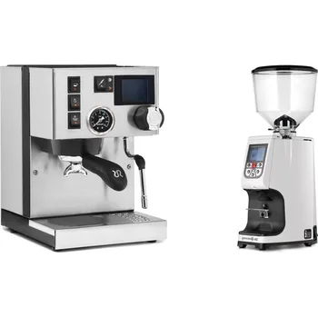 Kávovar Rancilio Silvia BC PID + Eureka Atom Specialty 65, white