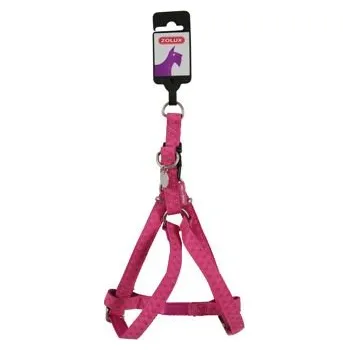 Postroj pes MAC LEATHER růžová 25mm Zolux