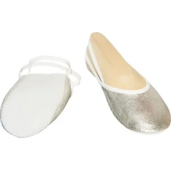 Dámská sálová obuv Gymnastické špičky kůže - stříbrné - 31