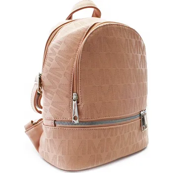 Městský batoh Světle růžový zipový dámský batoh Eila