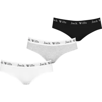 Chlapecké spodní prádlo Jack Wills Wilden Heritage vícepáskové chlapecké spodní prádlo 3 kusy Jack Wills černá | šedá 1552737