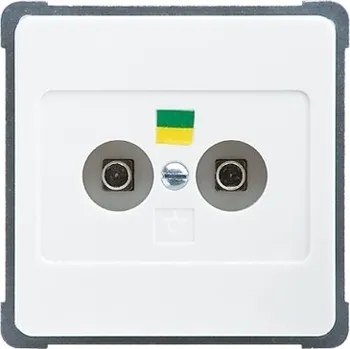 Elektroinstalační materiál SCHN 216104 ELSO - zásuvka s vyrovnanými potenciály, čistě bílá