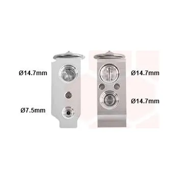 Ventil klimatizace Expanzní ventil, klimatizace VAN WEZEL 82001292