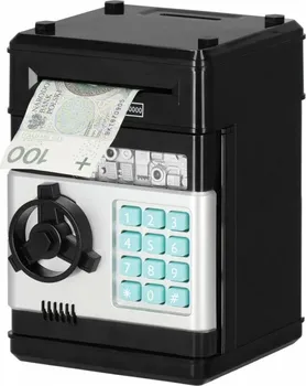 Pokladnička Springos Dětský trezor bankomat s kódem černý